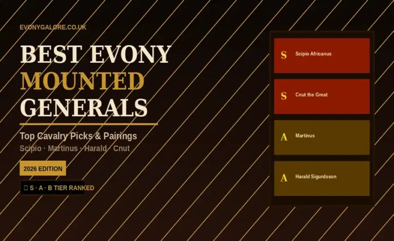 Best Evony Mounted Generals