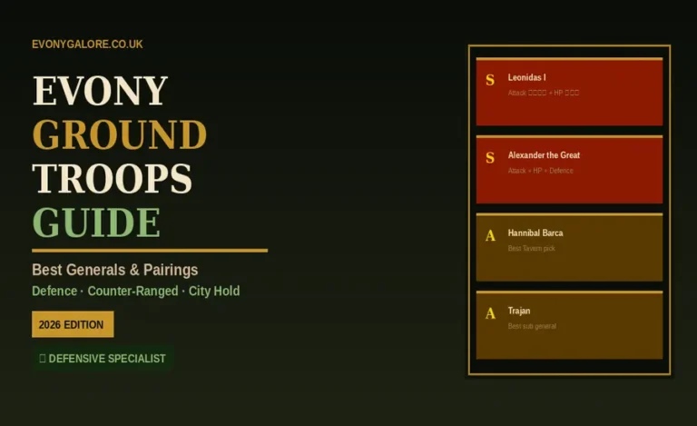 Evony Ground Troops Guide