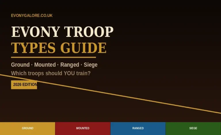 Evony Troop Types Guide